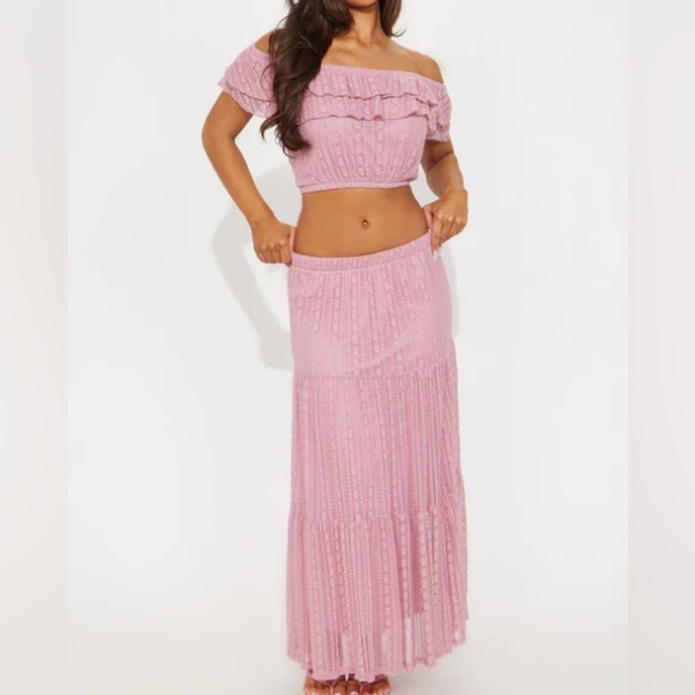 Morgan Maxi Off-Shoulder Skirt Set NEW 🏷️